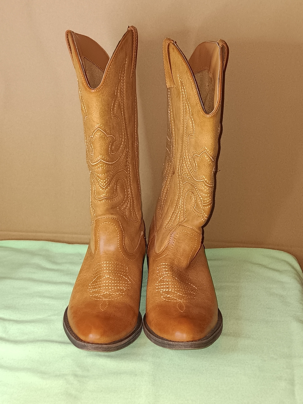 Coconuts by Matisse Tan Western Lace-Up Boots